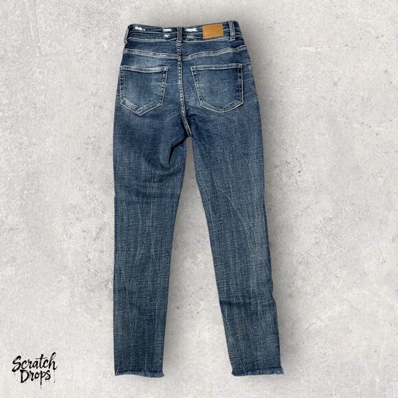 BKE Parker Women's Distressed Skinny Jeans Size 24 x 27 x 10 Blue Denim Pants - Picture 3 of 3